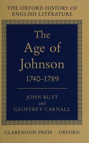 The age of Johnson : 1740-1789
