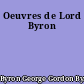 Oeuvres de Lord Byron