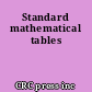 Standard mathematical tables