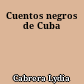 Cuentos negros de Cuba