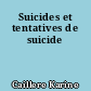 Suicides et tentatives de suicide