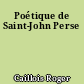 Poétique de Saint-John Perse