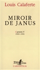 Miroir de Janus : Carnets, 1980-1981
