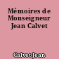 Mémoires de Monseigneur Jean Calvet