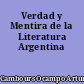 Verdad y Mentira de la Literatura Argentina