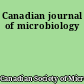 Canadian journal of microbiology