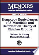 Homotopy equivalences of 3-manifolds and deformation theory of Kleinian groups