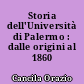 Storia dell'Università di Palermo : dalle origini al 1860