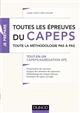 Toutes les épreuves du CAPEPS : toute la méthodologie pas à pas : tout-en-un : CAPEPS-agrégation EPS