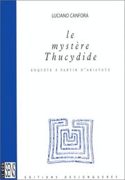 Le mystère Thucydide : enquête à partir d'Aristote