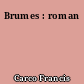 Brumes : roman