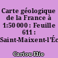 Carte géologique de la France à 1:50 000 : Feuille 611 : Saint-Maixent-l'École