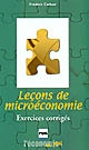 Leçons de microéconomie : exercices corrigés