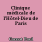 Clinique médicale de l'Hôtel-Dieu de Paris