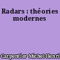 Radars : théories modernes
