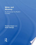 Meter and meaning : an introduction to rhythm in poetry