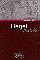 Hegel pas à pas