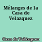 Mélanges de la Casa de Velazquez