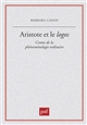 Aristote et le logos : contes de la phénoménologie ordinaire