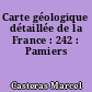 Carte géologique détaillée de la France : 242 : Pamiers