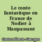Le conte fantastique en France de Nodier à Maupassant