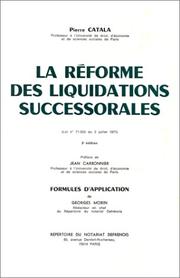 La Réforme des liquidations successorales : loi 71-523 du 3 juillet 1971