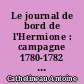 Le journal de bord de l'Hermione : campagne 1780-1782 : Transcription