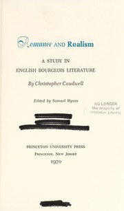 Romance and realism : a study in English bourgeois literature