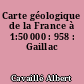 Carte géologique de la France à 1:50 000 : 958 : Gaillac