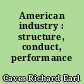 American industry : structure, conduct, performance