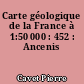 Carte géologique de la France à 1:50 000 : 452 : Ancenis