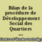 Bilan de la procédure de Développement Social des Quartiers (1989-1993) : le point de vue des chefs de projet