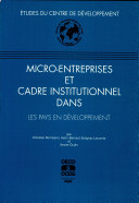 Micro-entreprises et cadre institutionnel dans les pays en développement
