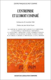 L'entreprise et le droit comparé : colloque... Paris, le 25 novembre 1994