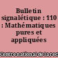 Bulletin signalétique : 110 : Mathématiques pures et appliquées
