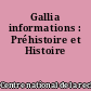 Gallia informations : Préhistoire et Histoire