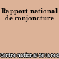 Rapport national de conjoncture