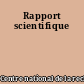 Rapport scientifique
