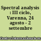 Spectral analysis : III ciclo, Varenna, 24 agosto - 2 settembre 1973