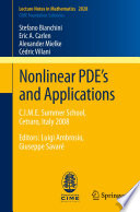 Nonlinear PDE's and applications : C.I.M.E. Summer School, Cetraro, Italy, 2008