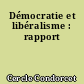 Démocratie et libéralisme : rapport