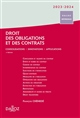 Droit des obligations et des contrats : consolidations, innovations, applications