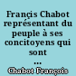 Françis Chabot représentant du peuple à ses concitoyens qui sont les juges de sa vie politique : Pluviose an II