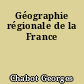 Géographie régionale de la France