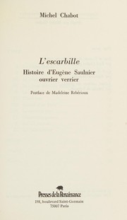 L'escarbille : histoire d'Eugène Saulnier ouvrier verrier
