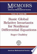 Basic global relative invariants for nonlinear differential equations