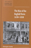 The rise of the English town, 1650-1850