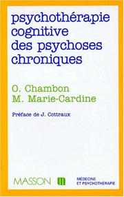 Psychothérapie cognitive des psychoses chroniques