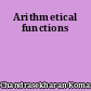 Arithmetical functions