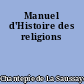 Manuel d'Histoire des religions